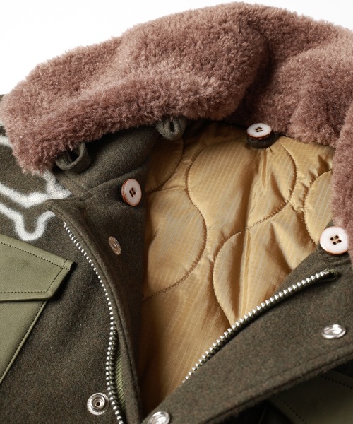 ブルゾン アウター HAND PAINTING MILITARY BLOUSON メンズ レディースの画像