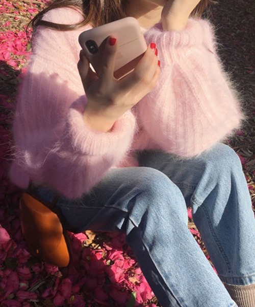 「Ulysses」 「Girly Doll」長袖ニット F ピンク レディース_画像9