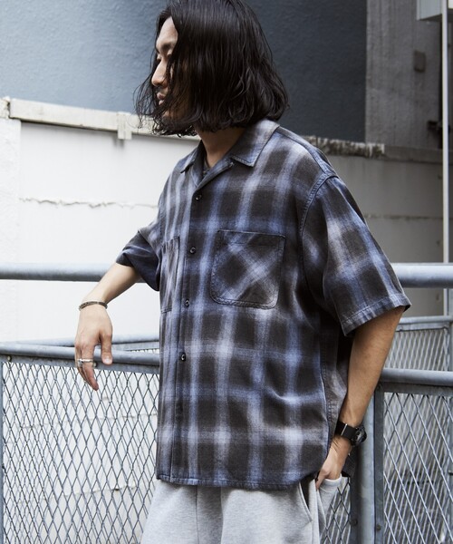 FREAK'S STORE（フリークスストア） シャツ ムラブリーチ加工 オープン
