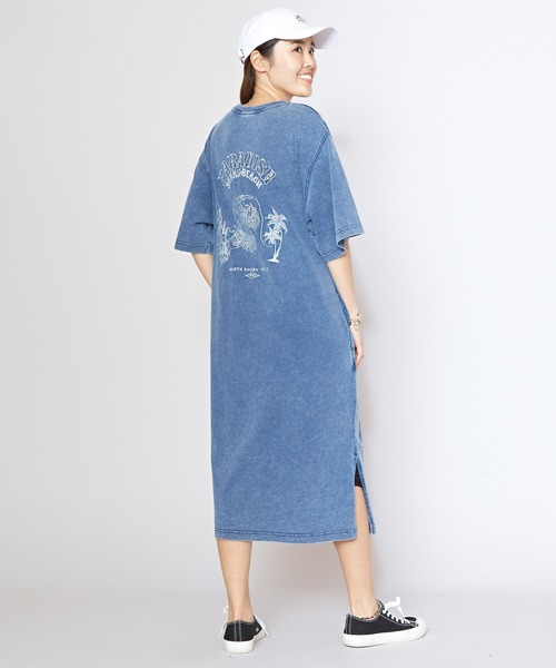 Kahiko（カヒコ） ワンピース 半袖 「Kahiko」SURF＆Palms ユーイングT