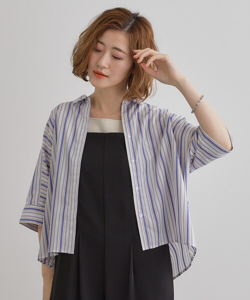 フォロ割★付け下げ　夏物　絽ぶどう水色系色上品しつけ有り裄64.5丈165袖53 夏・絽】志ま亀扱い 夏虫色・沢瀉に渦巻き絽の小紋 | 大山キモノ