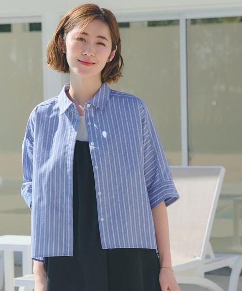 grove ブラウス シャツ 「夏に嬉しい機能付き」ドルマン