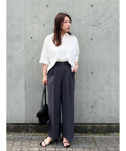 ブラウス シャツ クロップドドルマンシャツ レディース grove ブラウス シャツ 「夏に嬉しい機能付き」ドルマン