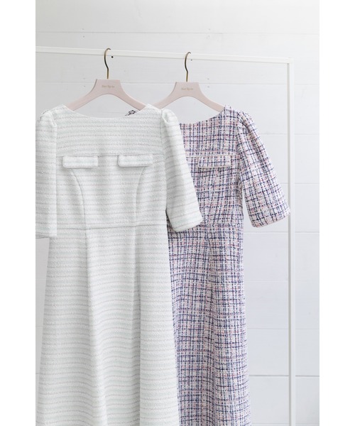 ワンピース herlipto San Rocco Tweed Knit Dress Twinkle Tweed Knit Set（セットアップ）｜Her lip to（ハー