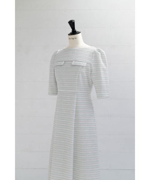 ワンピース Her lip to Classic Tweed Midi Dress Herlipto Classic Tweed Midi Dress