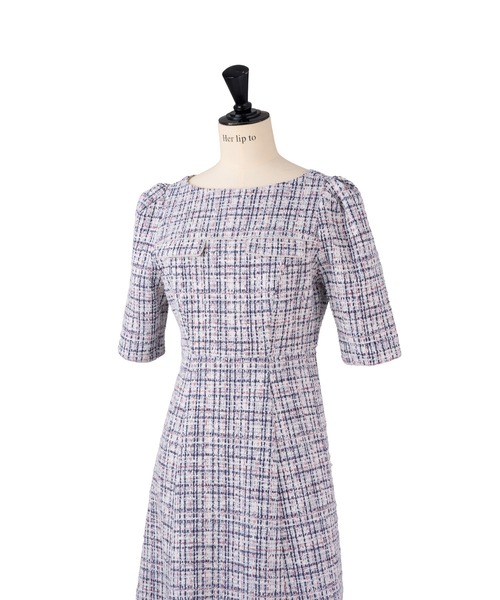 ワンピース herlipto San Rocco Tweed Knit Dress Twinkle Tweed Knit Set（セットアップ）｜Her lip to（ハー