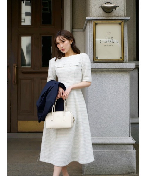 ワンピース Herlipto Canal Tweed Mini Dress black Herlipto Canal Tweed Mini Dress