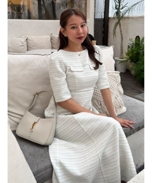 ワンピース HerliptoCharlotte Tweed Dress Charlotte Tweed Dress