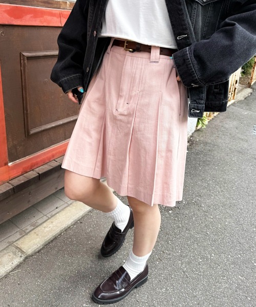 DOUBLE NAME スカート ミニプリーツスカート : ZOZOTOWN Yahoo