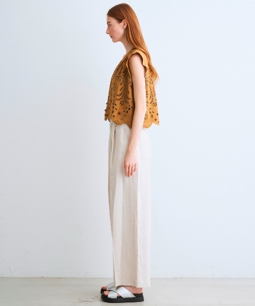 three dots ブラウス シャツ トロピカル レーストップス three dots ブラウス シャツ トロピカル レーストップス