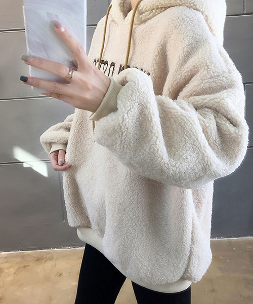 「Bifrost」 「Girly Doll」プルオーバーパーカー L キャメル レディース_画像5