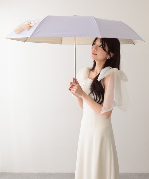 Lace Ladies（レースレディース） 折りたたみ傘 晴雨兼用 グログラン