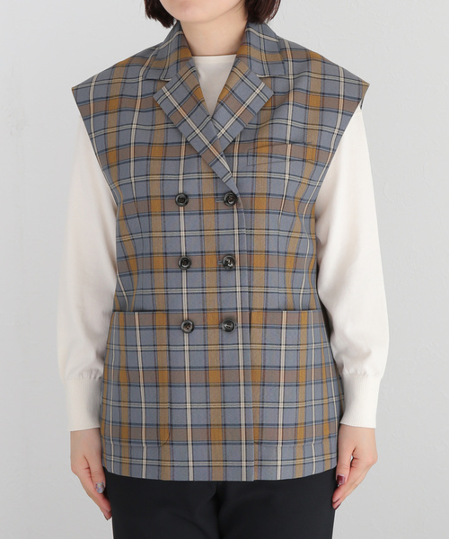 VERMEIL par iena（ヴェルメイユパーイエナ） ベスト FREE グレー