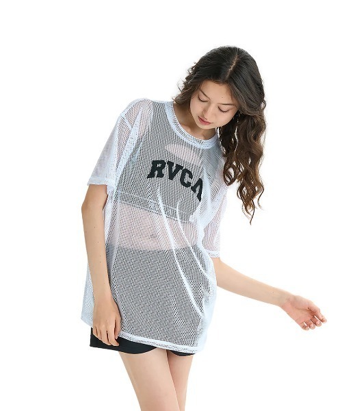 ねね rvca arch  ルーカ アーチ Tシャツ RVCA（ルーカ） tシャツ レディース ARCH RVCA MESH TEE Tシャツ