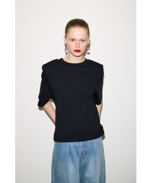 tシャツ THROW PADDED HALF SLEEVE T/SH パディド ハーフスリーブ ティーシャツ 半袖 夏服 レディース THROW by SLY tシャツ PADDED HALF SLEEVE T/SH パディド ハーフ