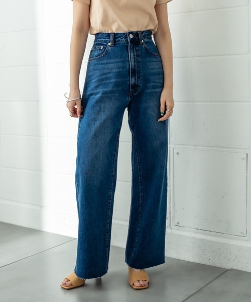 [mystic] обработка Denim брюки 0 голубой женский 