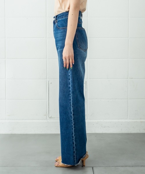 [mystic] обработка Denim брюки 0 голубой женский 