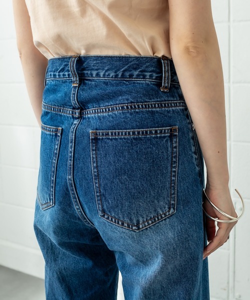 [mystic] обработка Denim брюки 0 голубой женский 