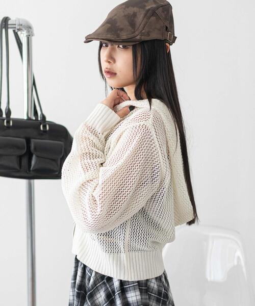 WEGO（ウィゴー） パーカー WEGO/ジャガードメッシュパーカー