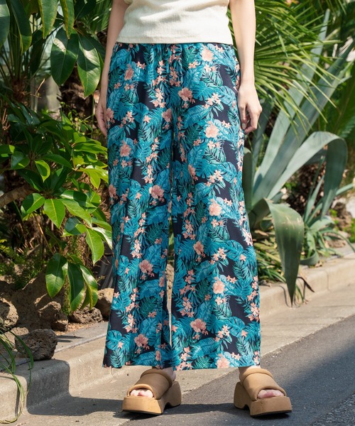 anap mimpi（アナップミンピ） パンツ ボタニカル柄 レーヨン ワイド