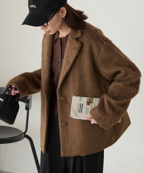 BONLECILL（ボンルシール） ジャケット テーラードジャケット シャギー