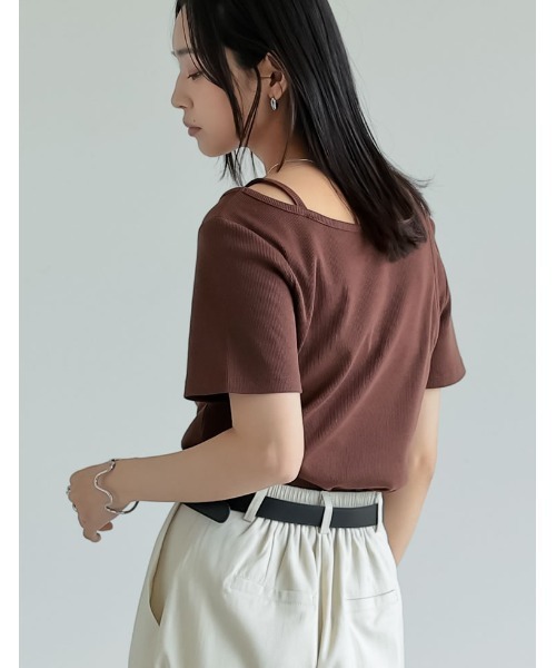 新品　RITO リト　アシンメトリーTシャツ　カットソー　変形　コットン　日本製 楽天市場】裾変形デザイン アシンメトリーカットソーTシャツ