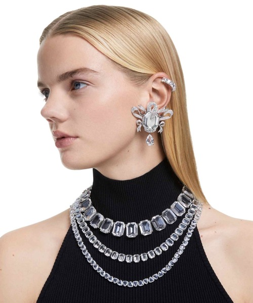 新品未使用！スワロフスキー Swarovski Millenia ネックレス Millenia ネックレス, オーバーサイズ クリスタル, オクタゴン