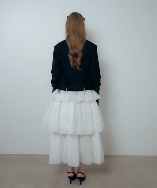 Carmelo スカート Shushu long frill tiered skirt / ティアードフリル