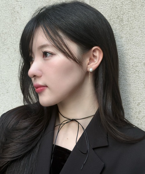 ピアス pearl chain pierce（パールチェーンピアス） レディース