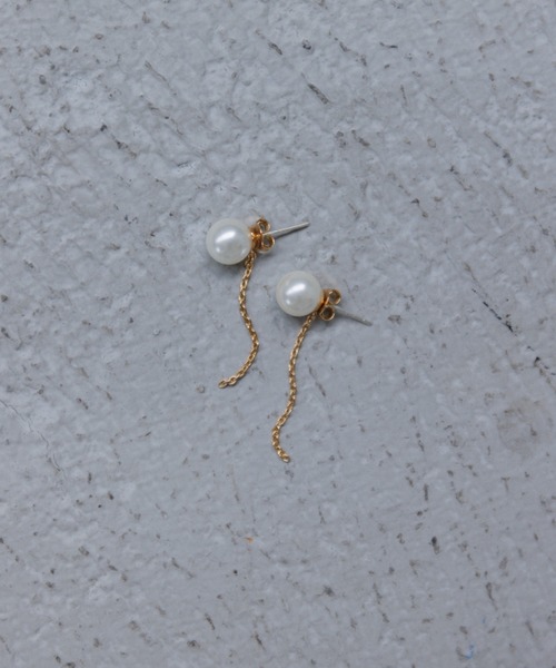 ピアス pearl chain pierce（パールチェーンピアス） レディース