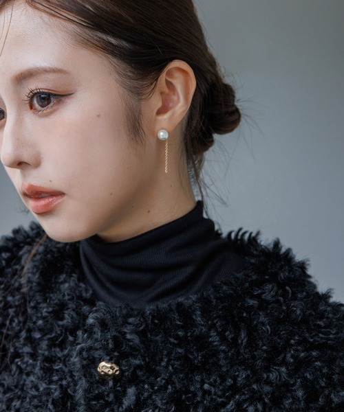 ピアス pearl chain pierce（パールチェーンピアス） レディース