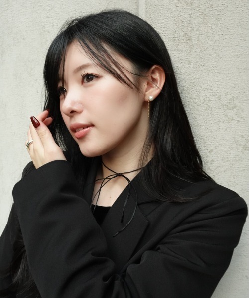 ピアス pearl chain pierce（パールチェーンピアス） レディース