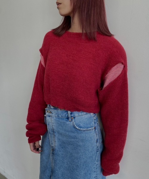 「FIG&VIPER」 長袖ニット FREE ホワイト レディース_画像5