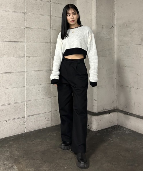 「FIG&VIPER」 長袖ニット FREE ホワイト レディース_画像6