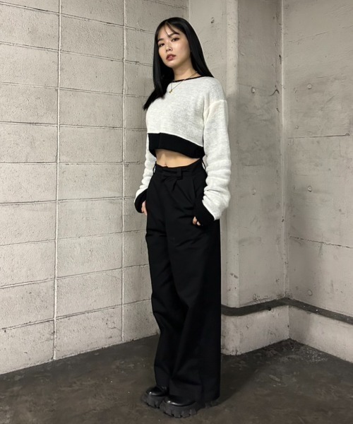 「FIG&VIPER」 長袖ニット FREE ホワイト レディース_画像7