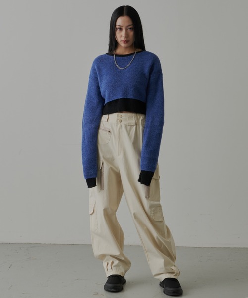 「FIG&VIPER」 長袖ニット FREE ホワイト レディース_画像9