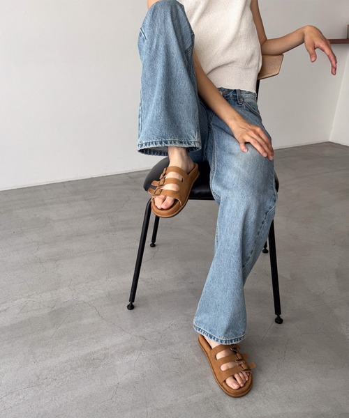 CANAL JEAN サンダル El mar トリプルベルトサンダル レディース