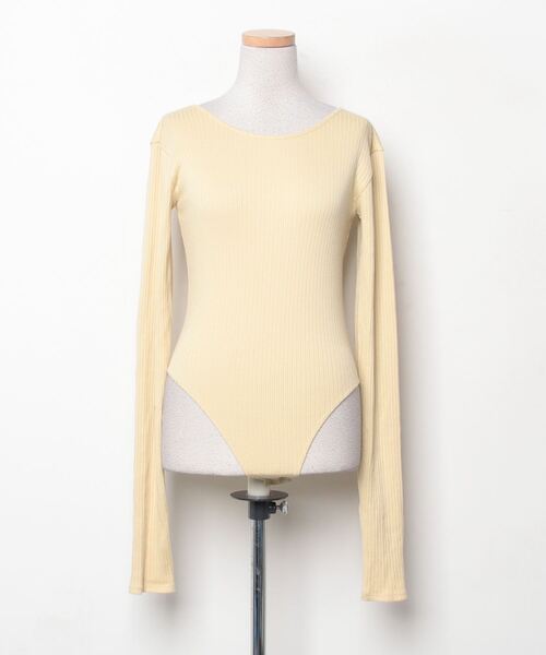 「MAISON SPECIAL」 長袖カットソー 36 イエロー レディース