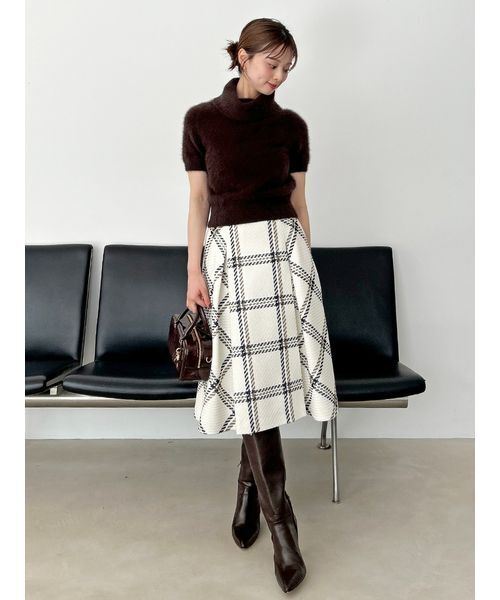 SNIDEL ニット セーター フォックスファータートルプルオーバー