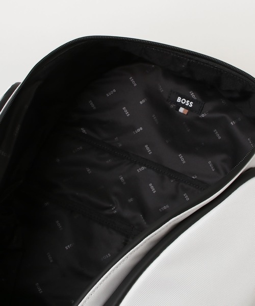 【しょーご】BOSS バックパック フォイルプリント ロゴ BOSS - Backpack with foil-print logo - Black