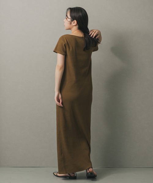 SENSE OF PLACE by URBAN RESEARCH ワンピース アシメネックリブ