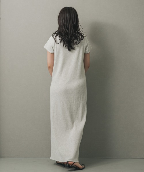 SENSE OF PLACE by URBAN RESEARCH ワンピース アシメネックリブ