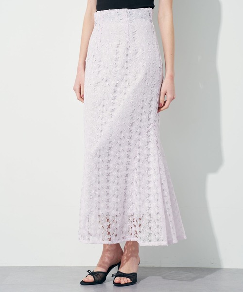 「ME COUTURE」 フレアスカート 0 オフホワイト レディース_画像9