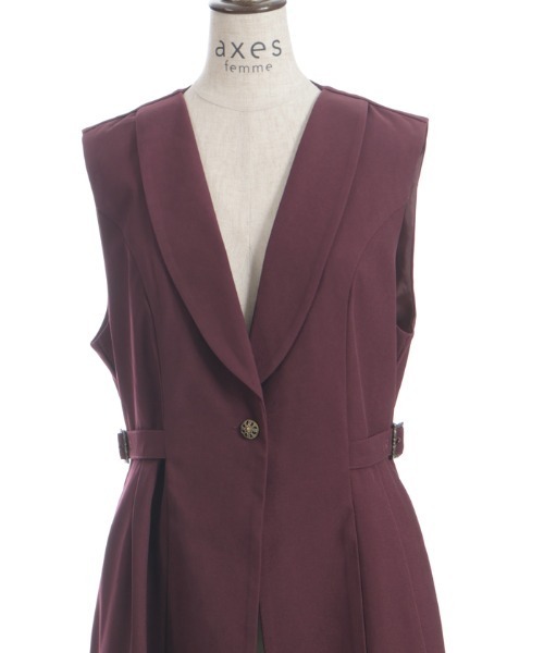 axes femme（アクシーズ ファム） ベスト ジレ フィッシュテール
