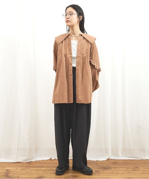 トップス fig London shirt corl blouse fig London（フィグロンドン） ブラウス シャツ shirt corl blouse