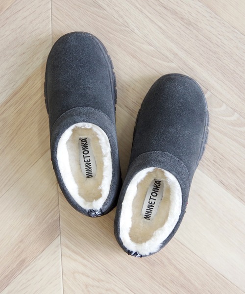 スリッポン 「MINNETONKA/ミネトンカ」 NEVA /ネバ ボアスリッポン レディース