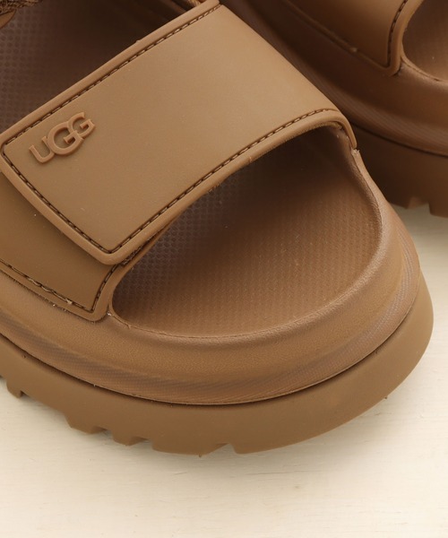 「UGG」 フラットサンダル 22.0cm アイボリー レディースの画像