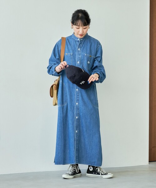 FREAK'S STORE（フリークスストア） 「Lee」長袖ワンピース MEDIUM