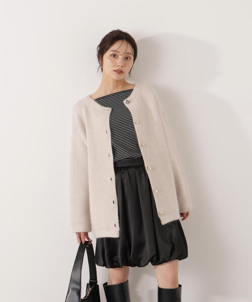 PROPORTION BODY DRESSING カーディガン FOX混ダブルフェイス