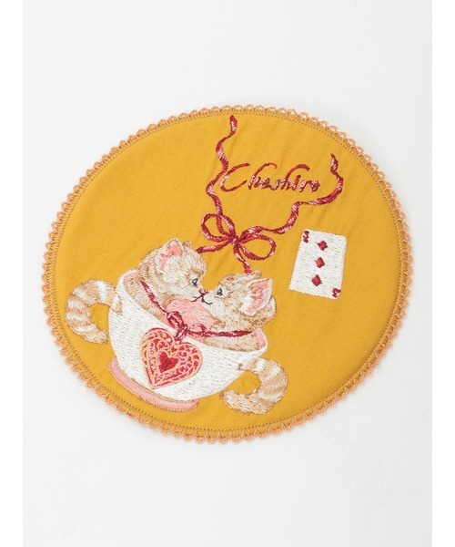 PINK HOUSE（ピンクハウス） ブローチ TWINS CHESHIRE刺繍ワッペン